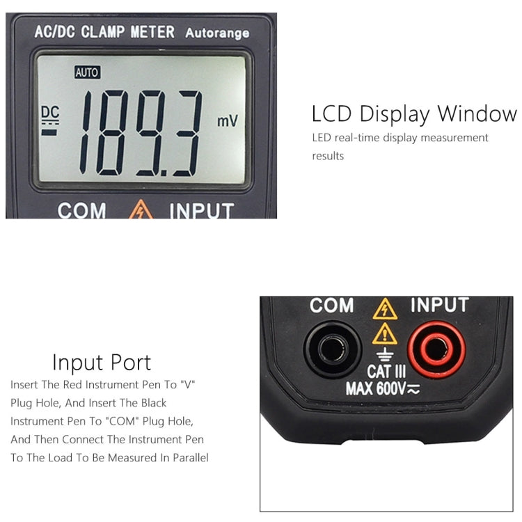 BSIDE ACM03 Plus 400A  AC / DC Clamp Meter