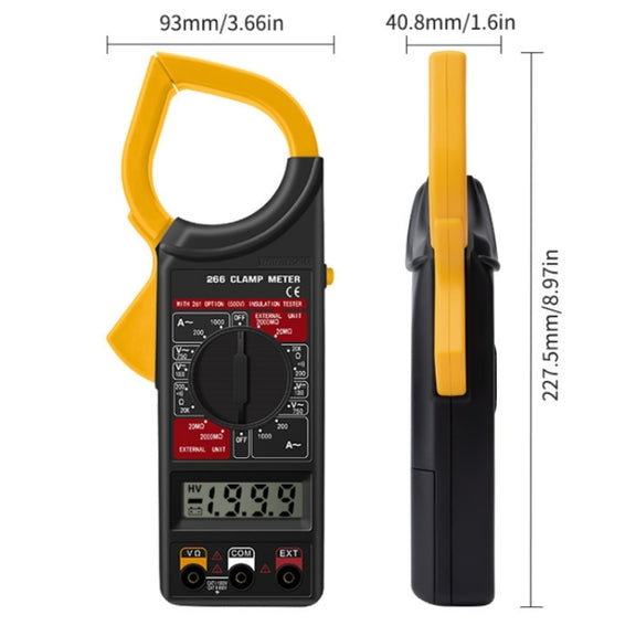 ANENG 266X Automatic High-Precision Clamp Multimeter with Buzzer (Yellow)