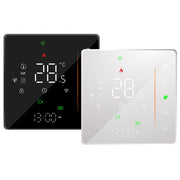BHT-006GBLW 95-240V AC 16A Smart Home Heating Thermostat for EU Box, Control Electric Heating with Only Internal Sensor & External Sensor & WiFi Connection (White)
