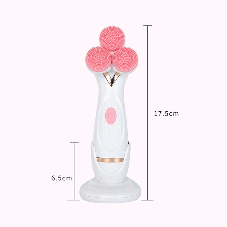 CNaier AE-878 USB Charging Silicone Face Skin Care Electric Facial Cleanser (Blue)