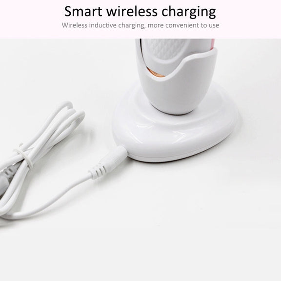 CNaier AE-878 USB Charging Silicone Face Skin Care Electric Facial Cleanser (Blue)
