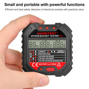 HABOTEST HT107D Multifunctional Digital Display Socket Tester (UK Plug)