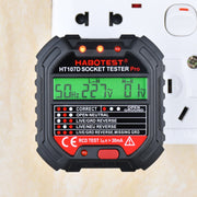 HABOTEST HT107D Multifunctional Digital Display Socket Tester (UK Plug)