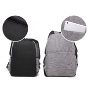 Universal Multi-Function Canvas Laptop Computer Shoulders Bag Leisurely Backpack Students Bag, Big Size: 42x29x13cm, For 15.6 inch and Below Macbook, Samsung, Lenovo, Sony, DELL Alienware, CHUWI, ASUS, HP(Black)