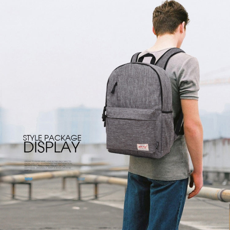 Universal Multi-Function Canvas Laptop Computer Shoulders Bag Leisurely Backpack Students Bag, Big Size: 42x29x13cm, For 15.6 inch and Below Macbook, Samsung, Lenovo, Sony, DELL Alienware, CHUWI, ASUS, HP(Black)