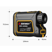 SNDWAY SW1000A Handheld Outdoor Water-resistant Telescope Range Finder Distance Measurer, 1000m
