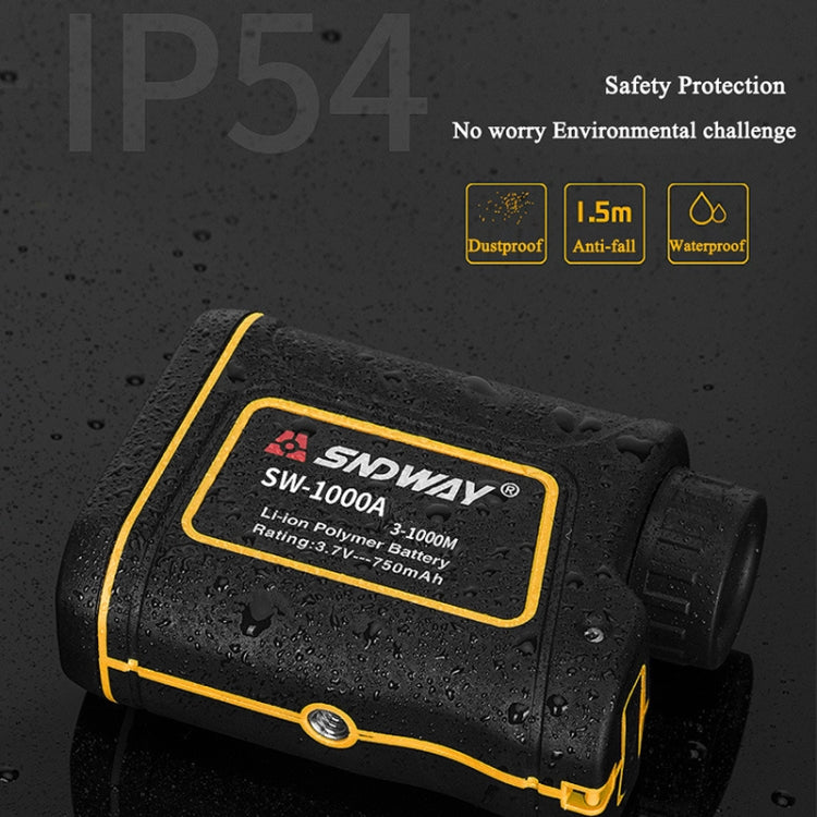 SNDWAY SW1000A Handheld Outdoor Water-resistant Telescope Range Finder Distance Measurer, 1000m