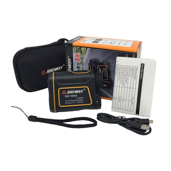 SNDWAY SW1000A Handheld Outdoor Water-resistant Telescope Range Finder Distance Measurer, 1000m