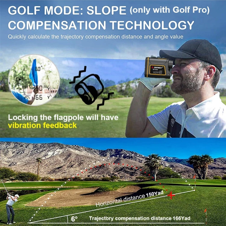 SNDWAY SW1500A Handheld Outdoor Water-resistant Telescope Range Finder Distance Measurer, 1500m