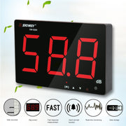 SNDWAY SW526A Wall-mounted DB Sound Level Meter Noise Tester with Large Screen 18-inch Display