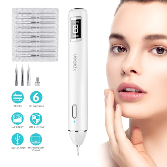 Xpreen XPRE061 Professional Dark Spot Remover Freckle Tattoo Chargeable Wart Mole Remover, with LED Screen and Spotlight(Tarnish)