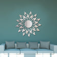 Sunflower Mirror Wall Sticker Bedroom Living Room Decoration Wall Stickers(Silver) - free shipping - PMC TechLife - Order now!