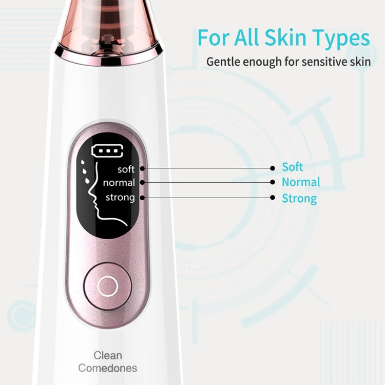Xpreen Rechargeable Pore Cleanser Home Facial Beauty Device with LED Screen & 4 Probes