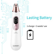 Xpreen Rechargeable Pore Cleanser Home Facial Beauty Device with LED Screen & 4 Probes