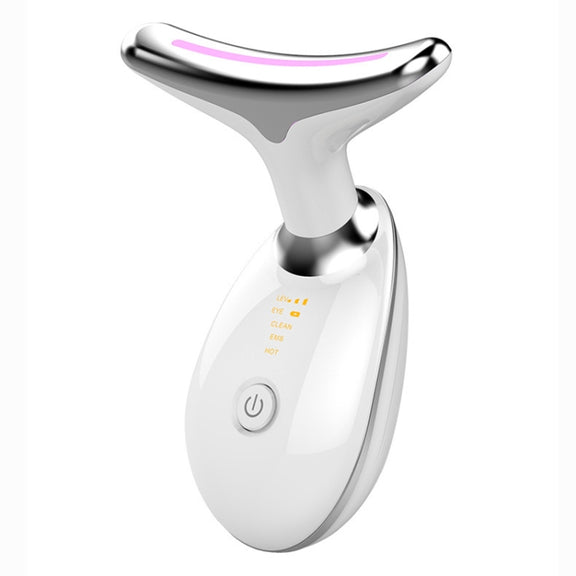 LED Color Light Wrinkle Neck Beauty Instrument (White)