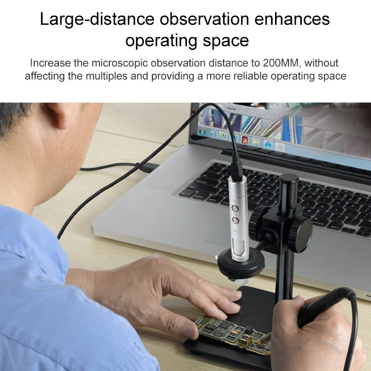 Supereyes B011 HD Digital Electronic Microscope Industrial Mobile Phone Repair Magnifying Glass