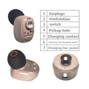 KAIXINWEI VHP-601 DC3.7V In-ear Bluetooth Hearing Aid Sound Amplifier (White)