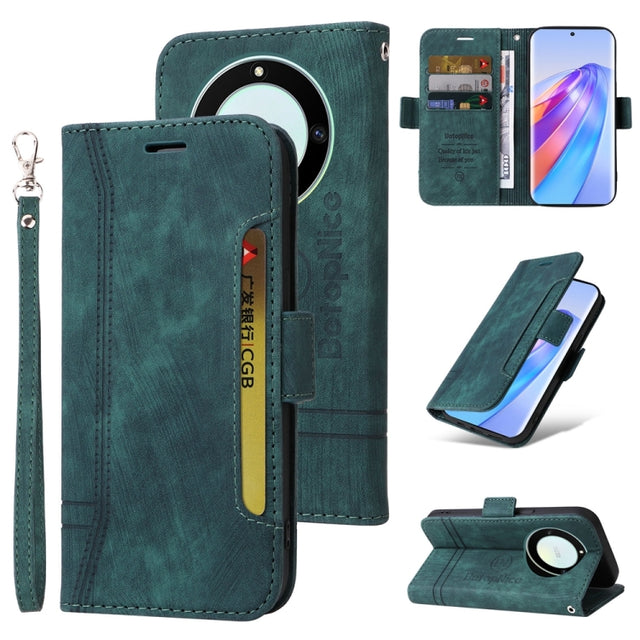 For Honor X9a 5G / X40 5G / Magic5 Lite BETOPNICE Dual-side Buckle Leather Phone Case (Green)