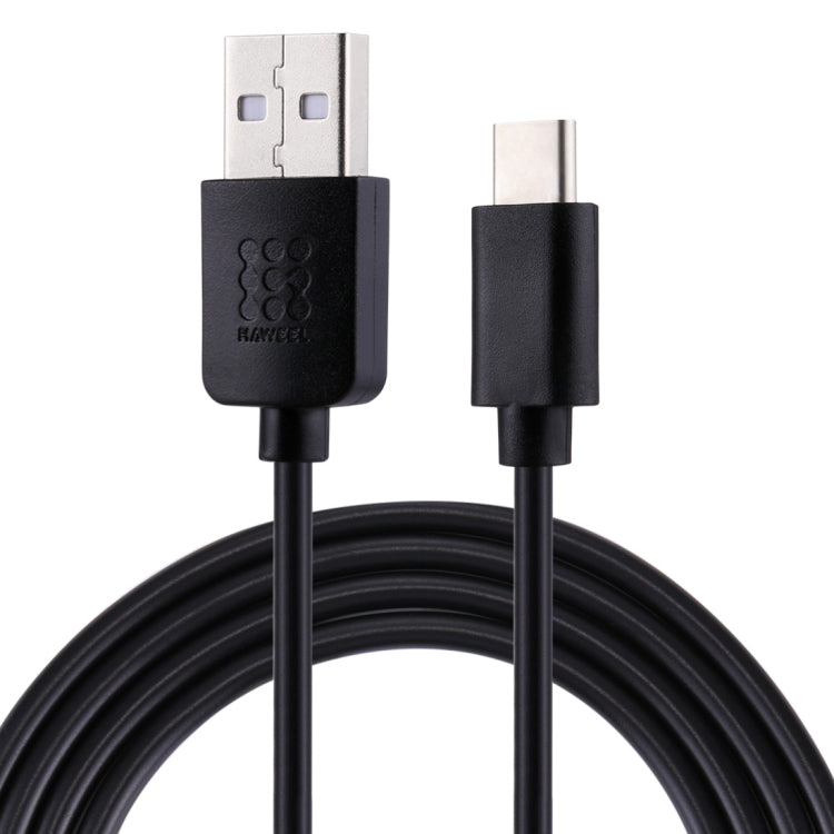 HAWEEL 1m USB-C / Type-C to USB 2.0 Data & Charging Cable(Black)