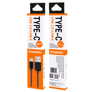HAWEEL 1m USB-C / Type-C to USB 2.0 Data & Charging Cable(Black)