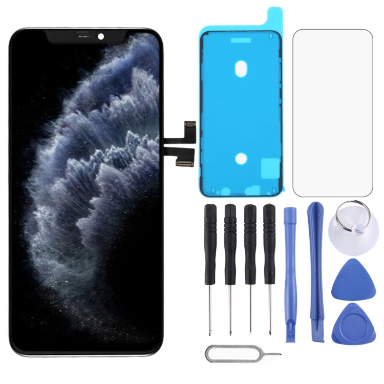 GX OLED LCD Screen for iPhone 11 Pro Max Digitizer Full Assembly with Frame(Black)