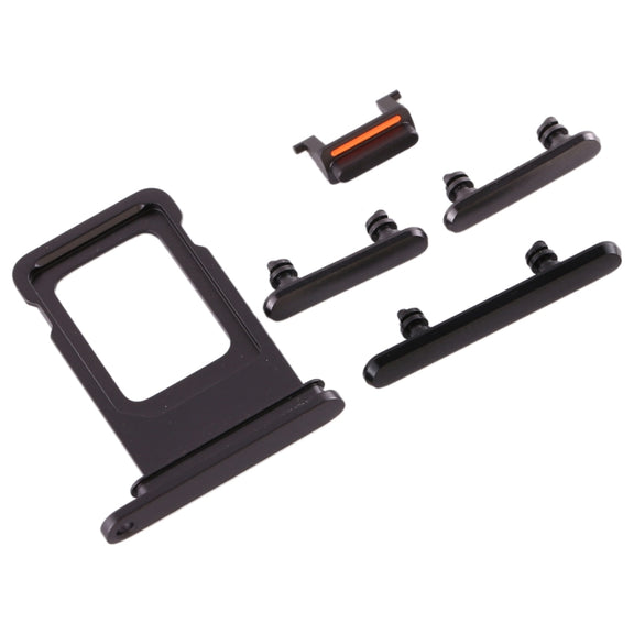 SIM Card Tray + Side Key for iPhone 11(Black)