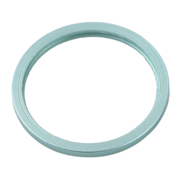 2 PCS Rear Camera Glass Lens Metal Protector Hoop Ring for iPhone 11(Green)