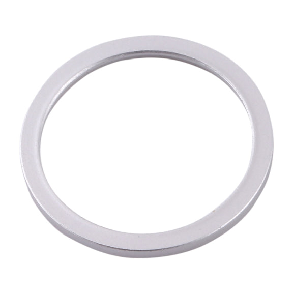 2 PCS Rear Camera Glass Lens Metal Protector Hoop Ring for iPhone 11(Silver)