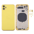 Back Housing Cover with SIM Card Tray & Side keys & Camera Lens for iPhone 11(Yellow) - Back Cover by PMC TechLife | Online Shopping South Africa | PMC TechLife | Buy Now Pay Later Mobicred