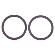 2 PCS Rear Camera Glass Lens Metal Protector Hoop Ring for iPhone 12(Black)
