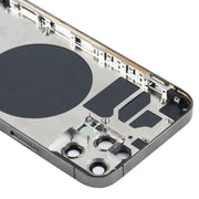 Back Housing Cover with SIM Card Tray & Side  Keys & Camera Lens for iPhone 12 Pro(Black)
