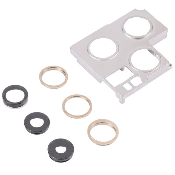 Camera Lens Cover With Retaining Bracket for iPhone 13 Pro(Gold)