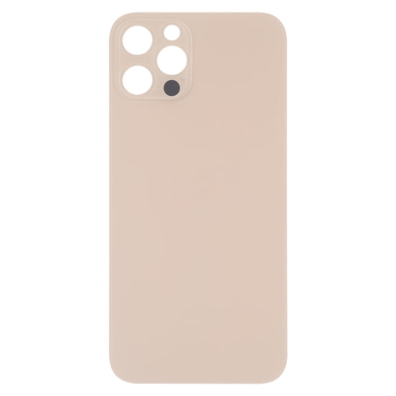Easy Replacement Big Camera Hole Glass Back Battery Cover for iPhone 13 Pro Max(Gold)