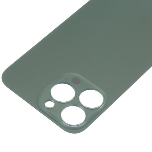 Easy Replacement Big Camera Hole Glass Back Battery Cover for iPhone 13 Pro(Green)