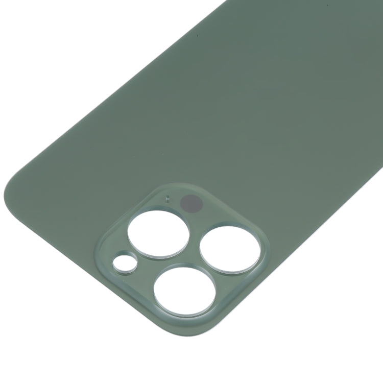 Easy Replacement Big Camera Hole Glass Back Battery Cover for iPhone 13 Pro(Green)