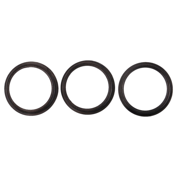 3 PCS Rear Camera Glass Lens Metal Protector Hoop Ring for iPhone 11 Pro & 11 Pro Max(Grey)
