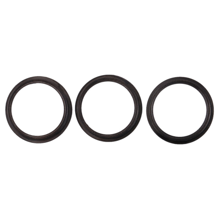 3 PCS Rear Camera Glass Lens Metal Protector Hoop Ring for iPhone 11 Pro & 11 Pro Max(Grey)