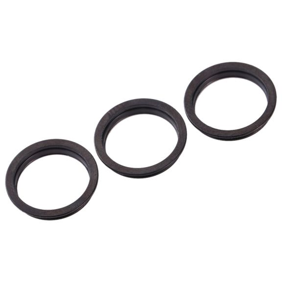 3 PCS Rear Camera Glass Lens Metal Protector Hoop Ring for iPhone 11 Pro & 11 Pro Max(Grey)