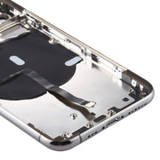 Battery Back Cover (with Side Keys & Card Tray & Power + Volume Flex Cable & Wireless Charging Module) for iPhone 11 Pro Max(Black)