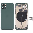 Battery Back Cover (with Side Keys & Card Tray & Power + Volume Flex Cable & Wireless Charging Module) for iPhone 11 Pro Max(Green) - Back Cover by PMC TechLife | Online Shopping South Africa | PMC TechLife