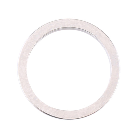3 PCS Rear Camera Glass Lens Metal Protector Hoop Ring for iPhone 12 Pro Max(Silver)