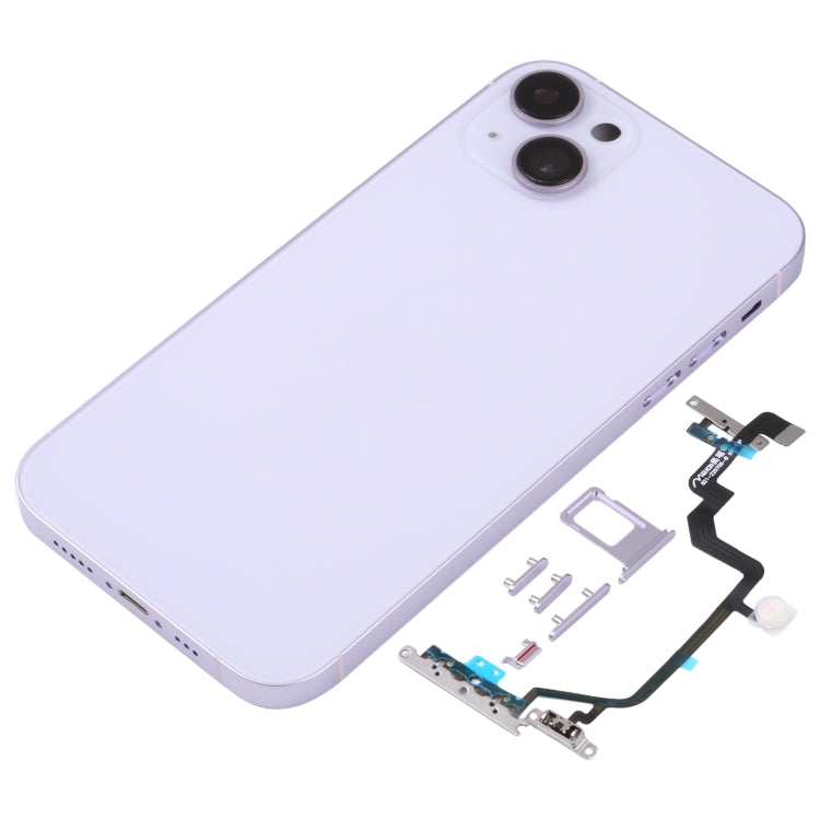 Back Housing Cover with Appearance Imitation of iP14 for iPhone XR(Purple)