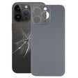 Easy Replacement Big Camera Hole Glass Back Battery Cover for iPhone 14 Pro(Black) -  by PMC TechLife | Online Shopping South Africa | PMC TechLife