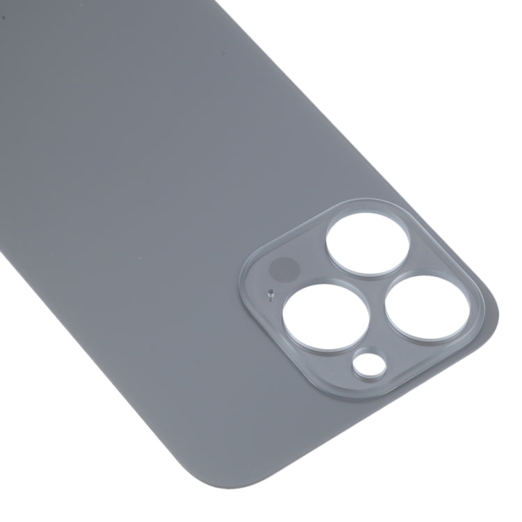 Easy Replacement Big Camera Hole Glass Back Battery Cover for iPhone 14 Pro(Black)