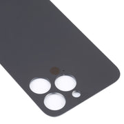 Easy Replacement Big Camera Hole Glass Back Battery Cover for iPhone 14 Pro(Black)