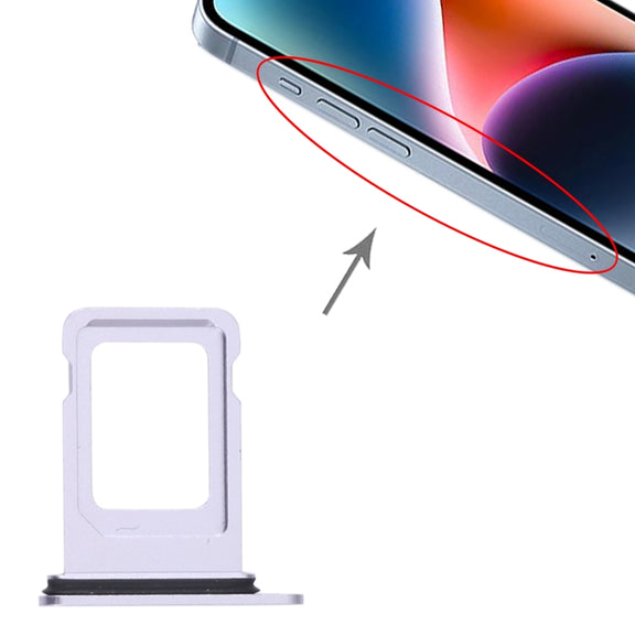 SIM+SIM Card Tray for iPhone 14 (Purple)