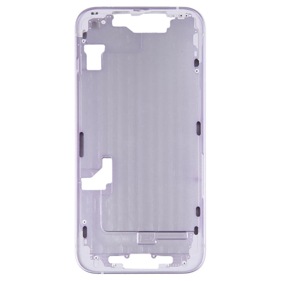 For iPhone 14 Middle Frame with Side Keys (Purple)