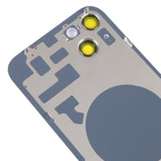 Glass Battery Back Cover with Holder for iPhone 14 Plus(Purple)