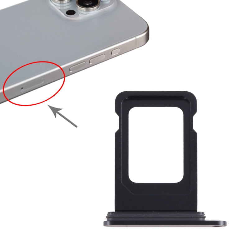 For iPhone 15 Pro SIM Card Tray (Black)