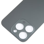 For iPhone 15 Pro Easy Replacement Big Camera Hole Glass Back Battery Cover(Black)